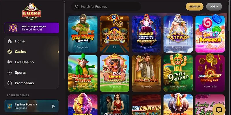 Plataforma do Lucki.casino