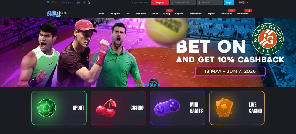 Plataforma do MyStake